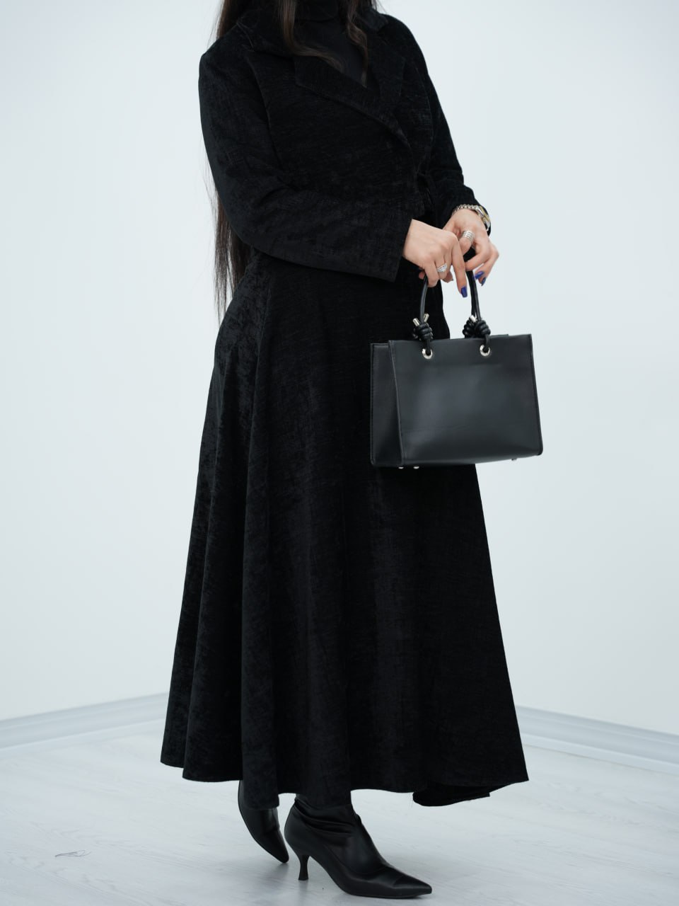 ست کت و دامن مخمل زُِِلفت کد 6760