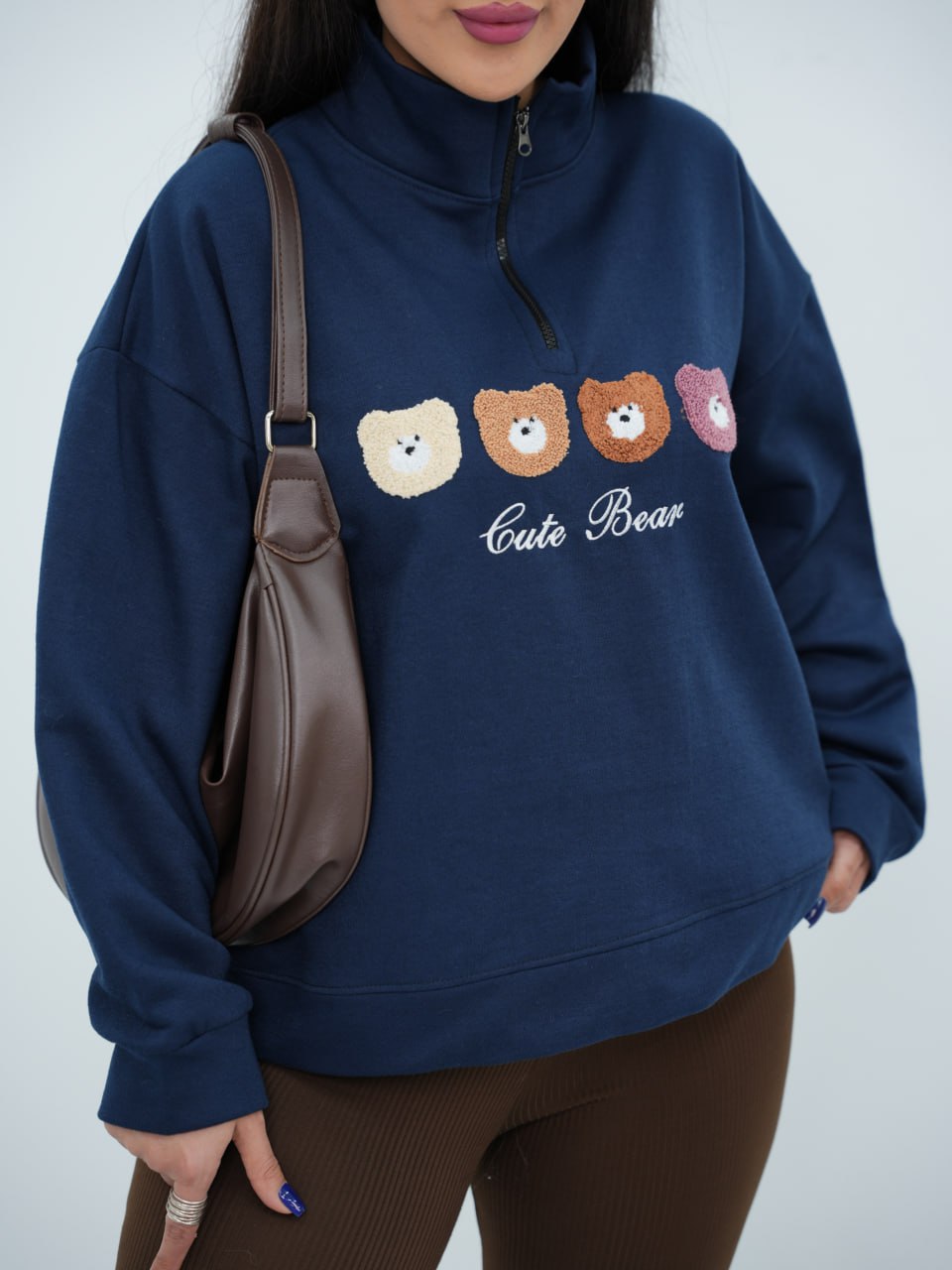 دورس نیم زیپ جلو تدی نوال کد 6764