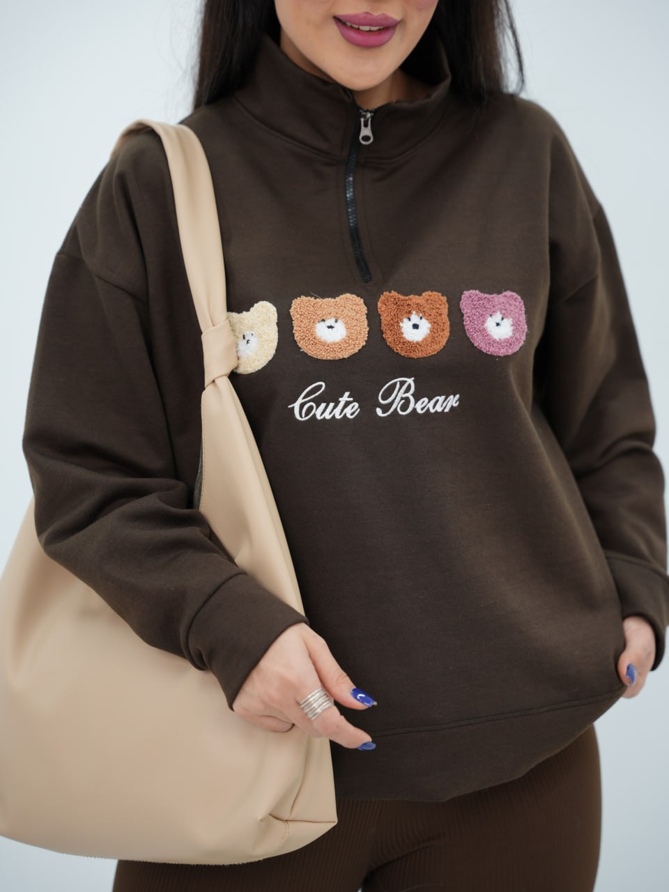 دورس نیم زیپ جلو تدی نوال کد 6764