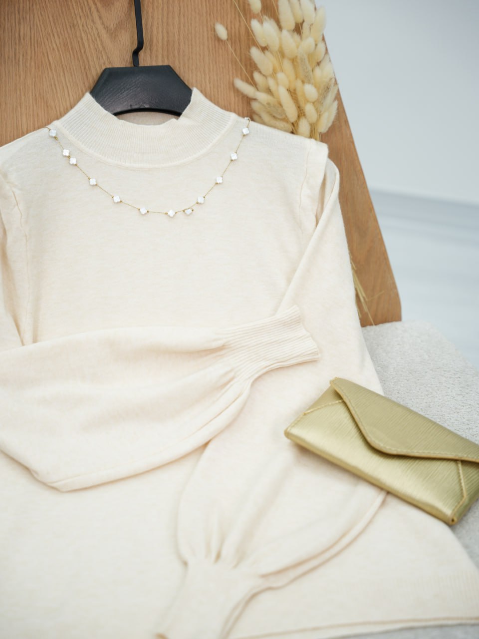 بافت گپ آستین پفی چیتا کد6769