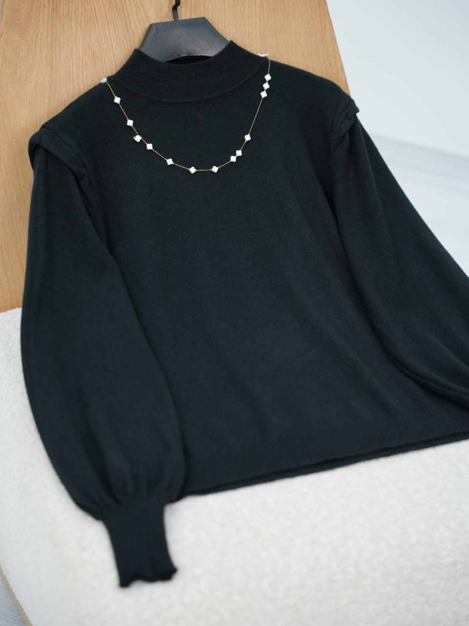 بافت گپ آستین پفی چیتا کد6769