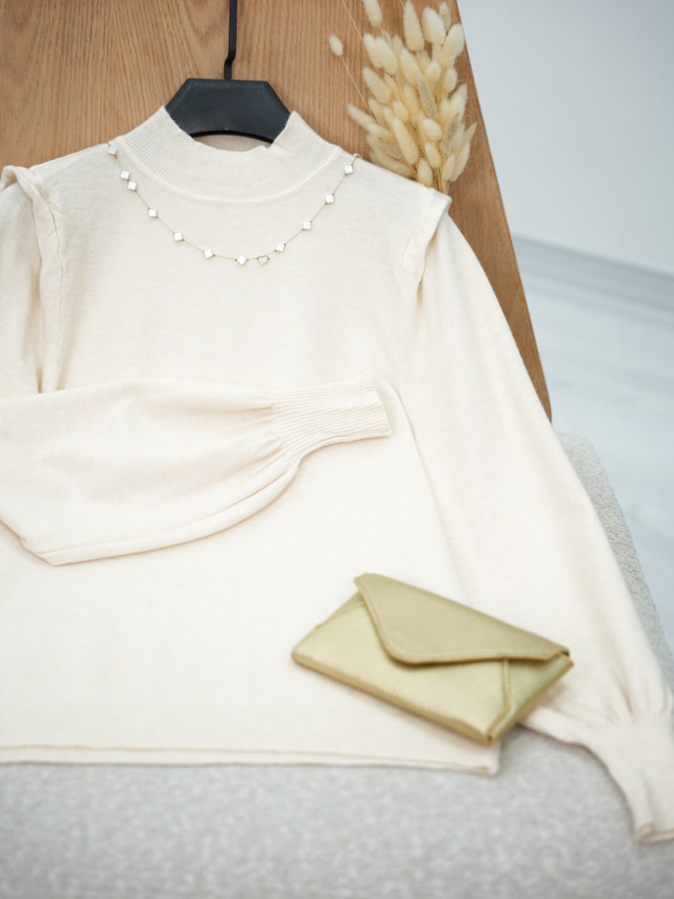 بافت گپ آستین پفی چیتا کد6769