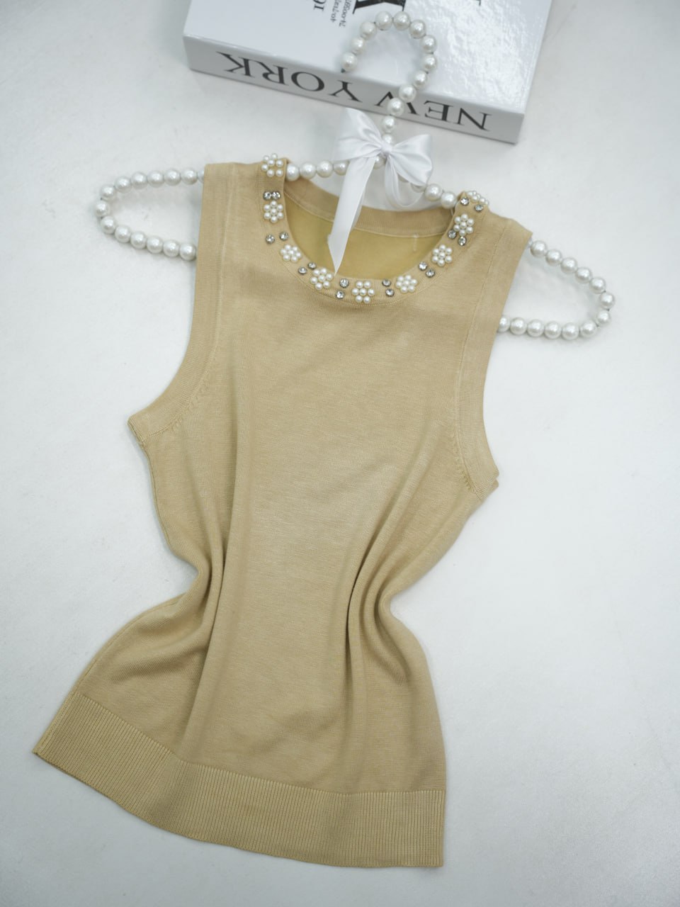 بافت حلقه ای یقه مرواریدی چامه کد6770