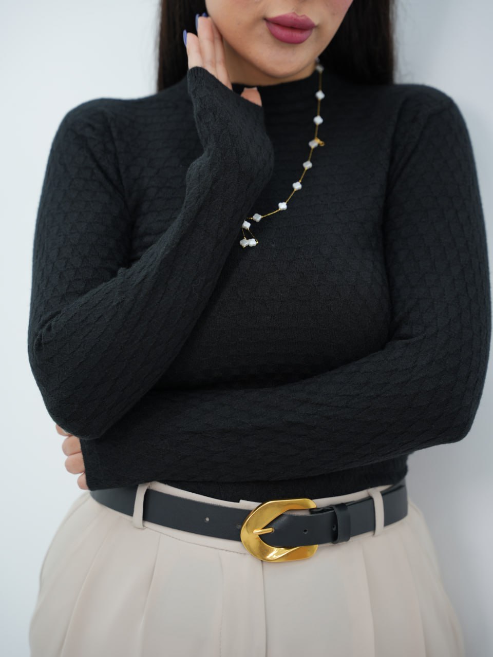 بافت گپ خود مثلثی آویزدار لیلیان کد6774