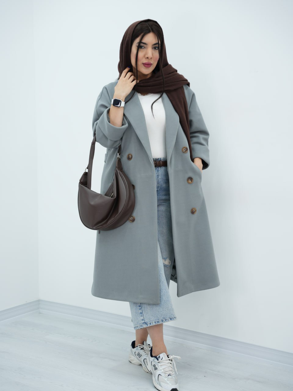 پالتو فوتر بلند آستردار نیلرام کد6776