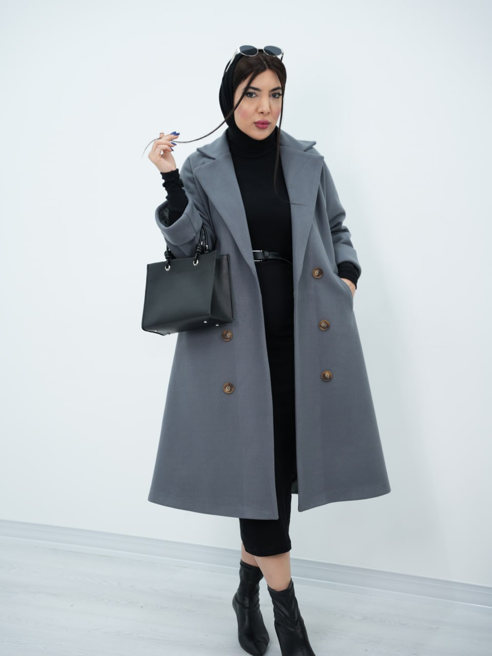 پالتو فوتر بلند آستردار نیلرام کد6776