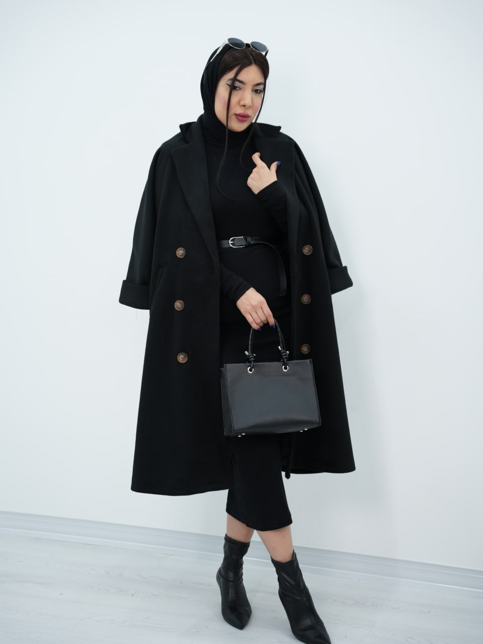 پالتو فوتر بلند آستردار نیلرام کد6776