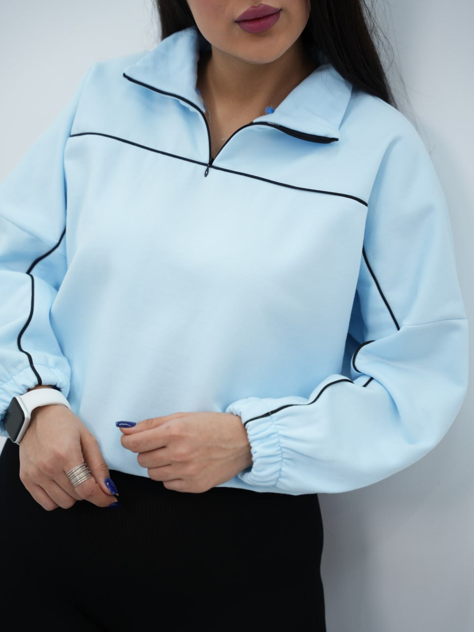 دورس نیم زیپ جلو خط دلا کد6777