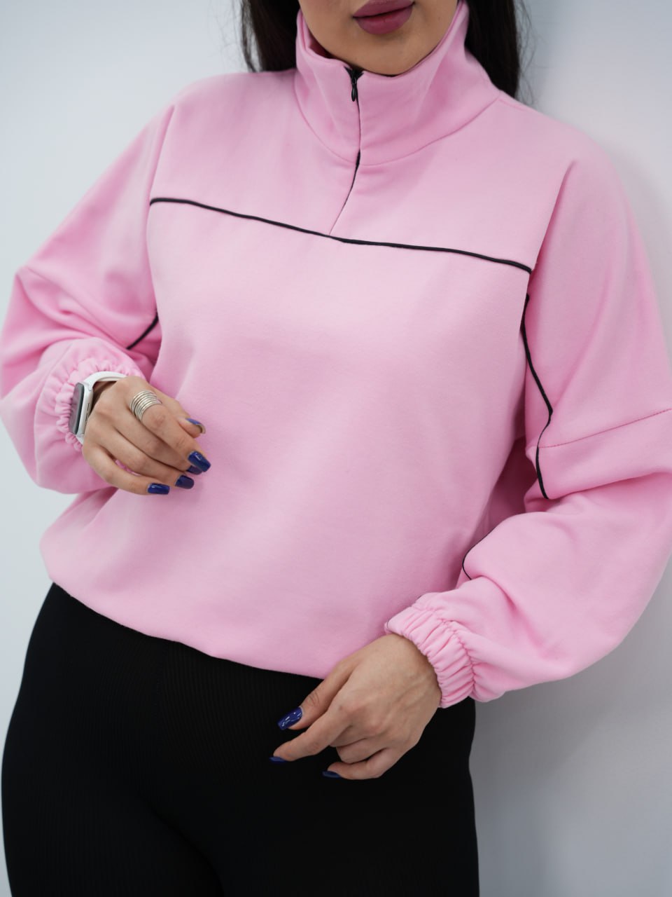 دورس نیم زیپ جلو خط دلا کد6777