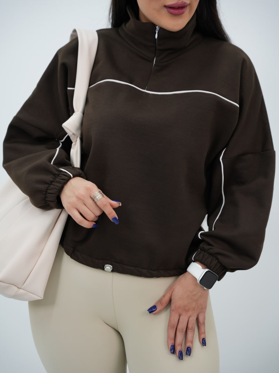 دورس نیم زیپ جلو خط دلا کد6777