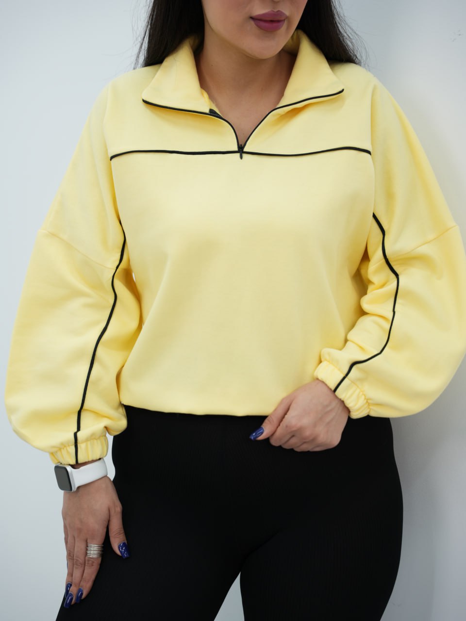 دورس نیم زیپ جلو خط دلا کد6777