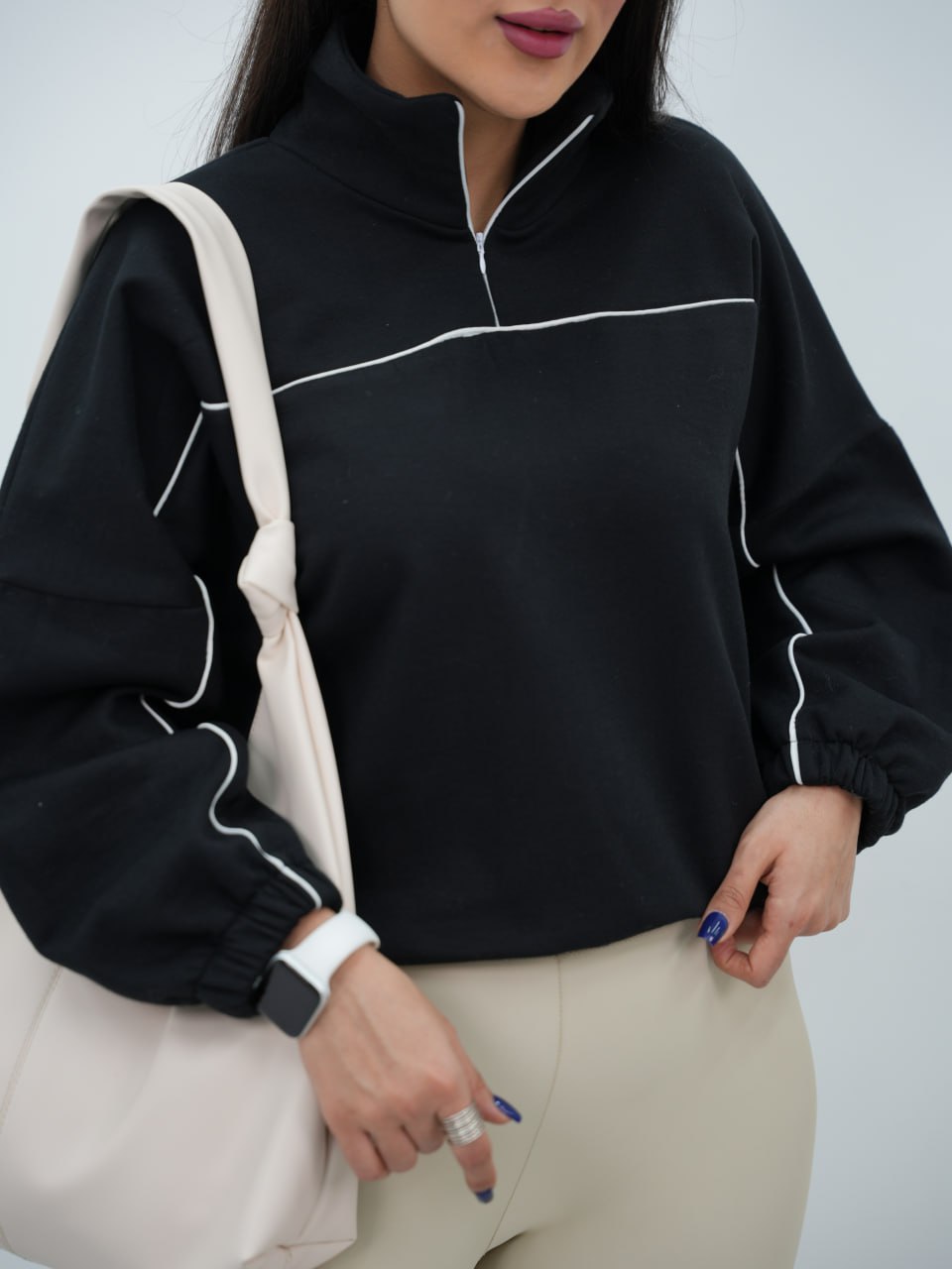 دورس نیم زیپ جلو خط دلا کد6777