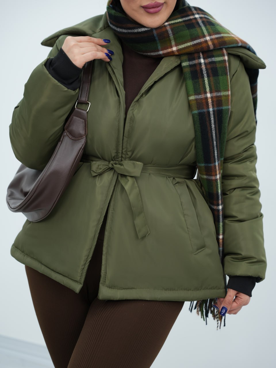 کاپشن مموری کمردار نبات کد6782