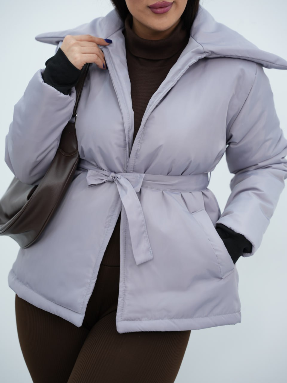 کاپشن مموری کمردار نبات کد6782