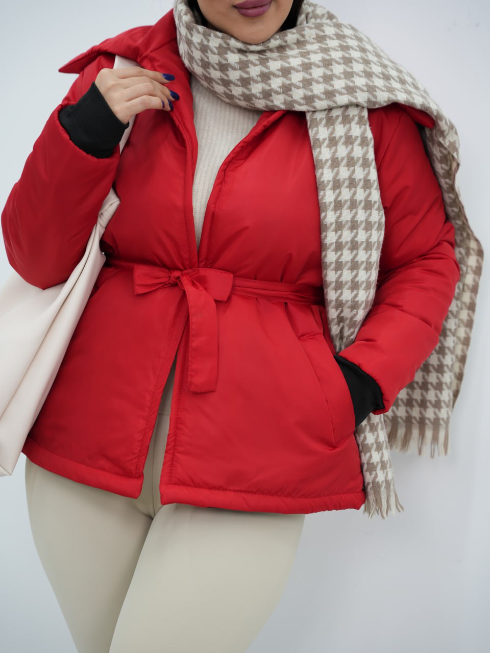 کاپشن مموری کمردار نبات کد6782