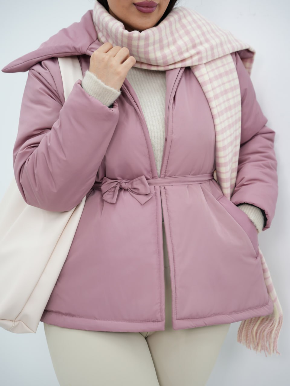 کاپشن مموری کمردار نبات کد6782