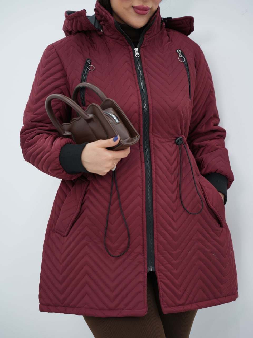 کاپشن آمبردی کلاهدار بارمان کد6792