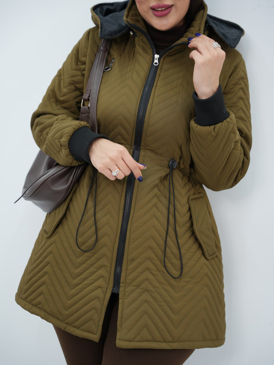 کاپشن آمبردی کلاهدار بارمان کد6792