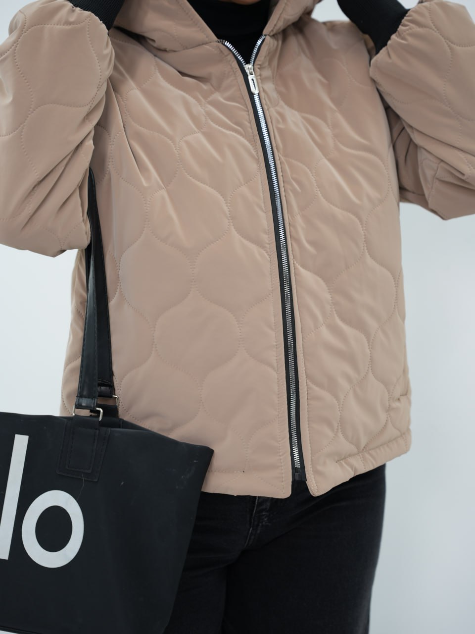 کاپشن باکسی کلاهدار آرن کد6797