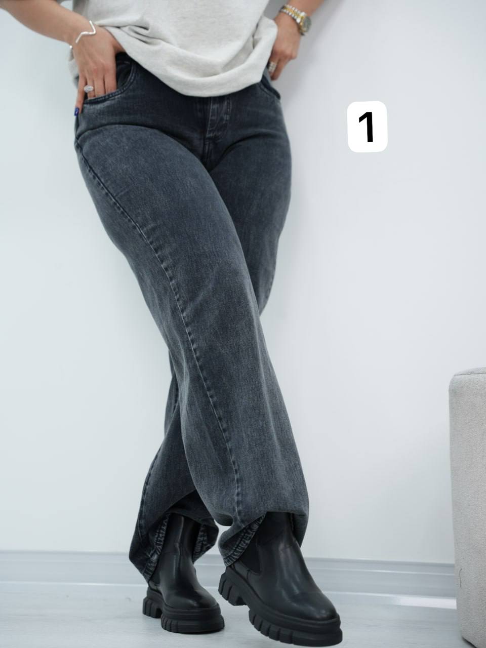 شلوار نیم بگ پشت کش آوش کد6801