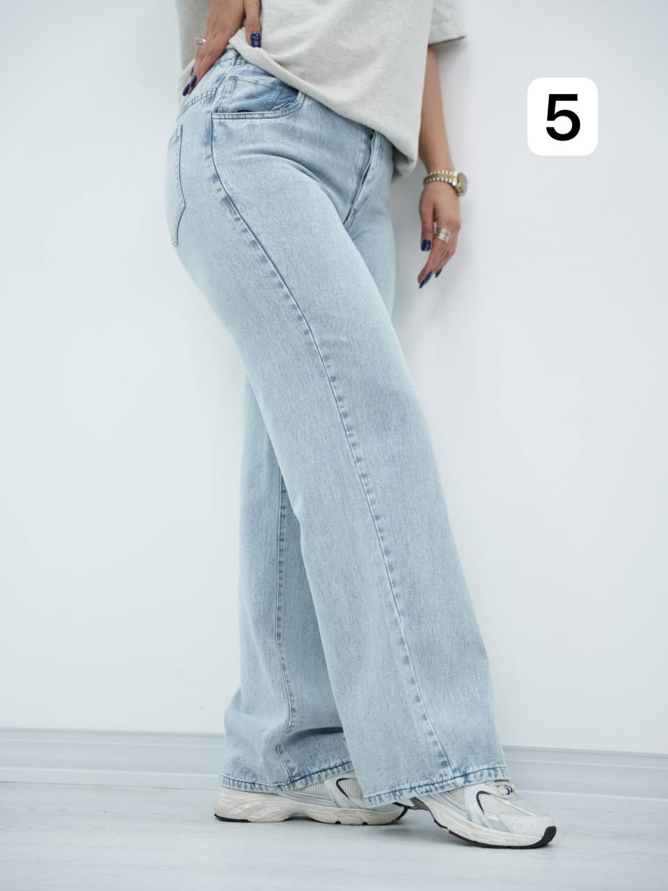 شلوار نیم بگ پشت کش آوش کد6801