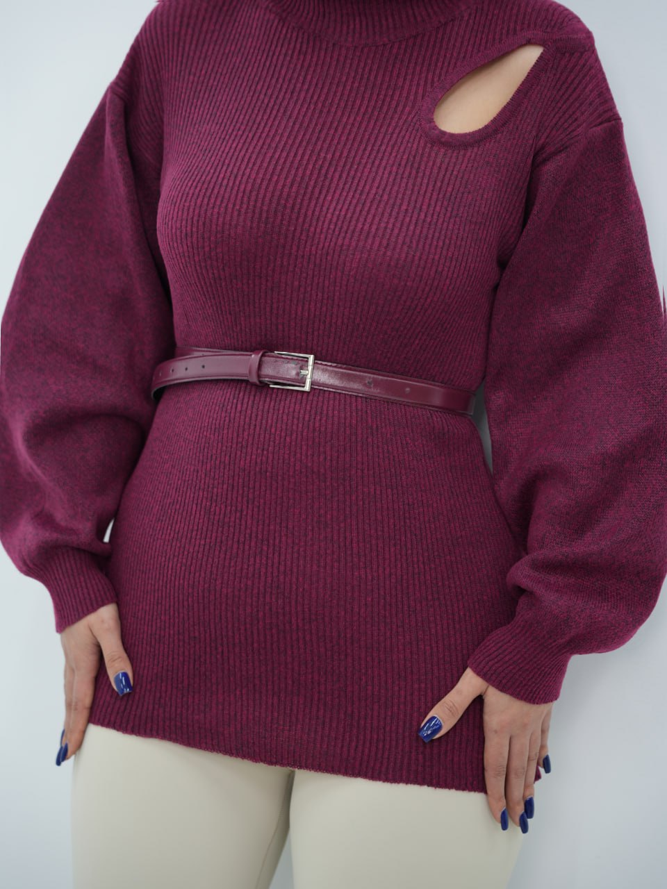 بلوز بافت یقه اشکی سونیا کد6804