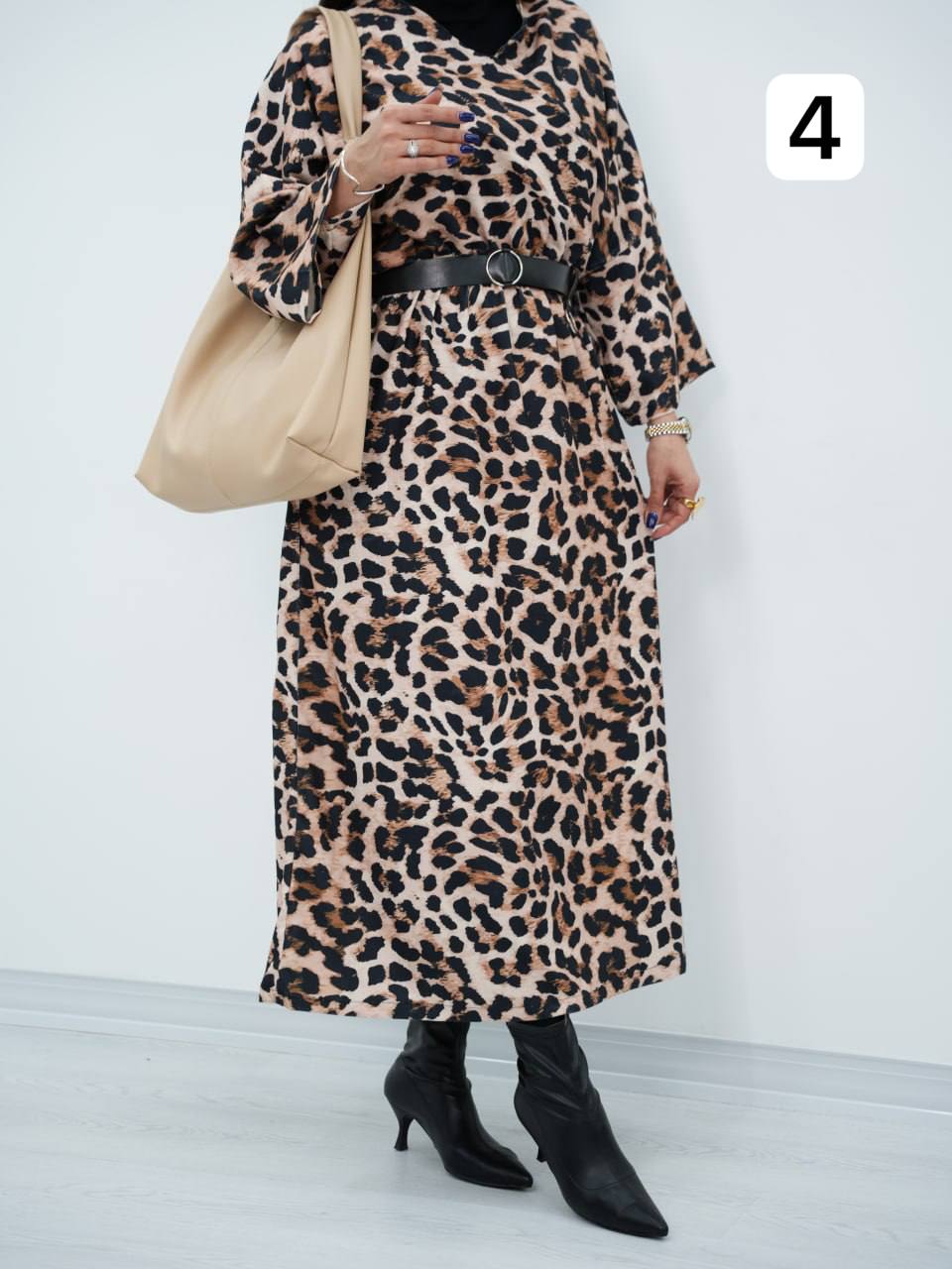 پیراهن طرحدار کمردار بهاراد کد6816