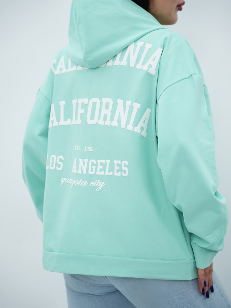 سویشرت کلاهدار پشت چاپی آنیدا کد 6817