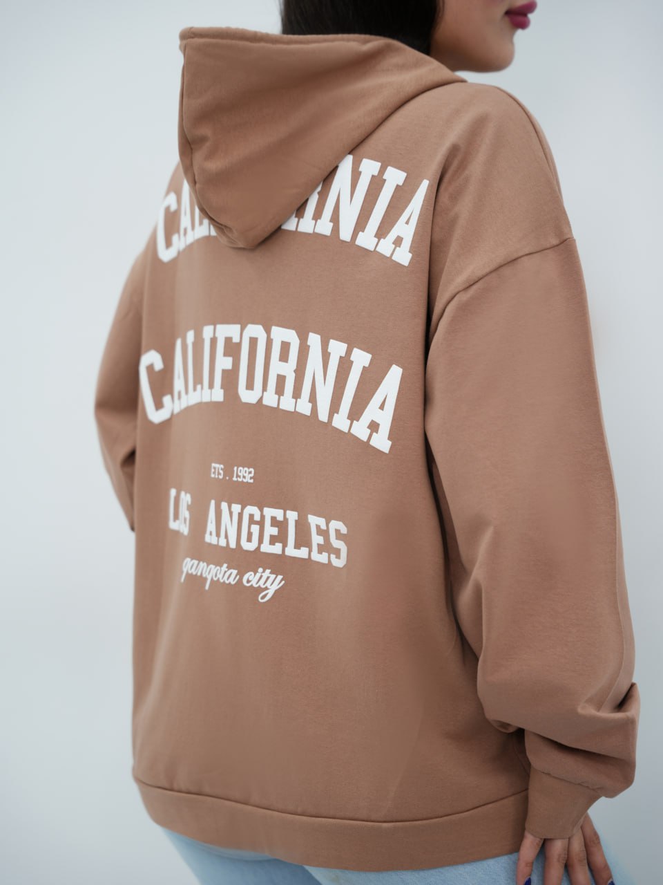 سویشرت کلاهدار پشت چاپی آنیدا کد 6817