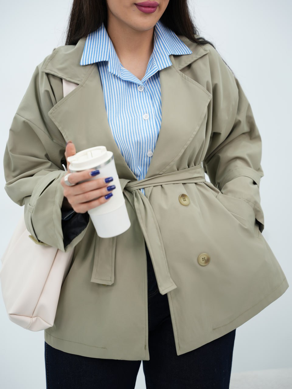 بارونی آستردار کمردار مریلا کد6840