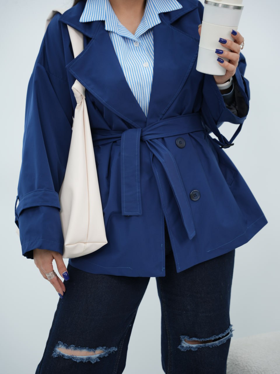 بارونی آستردار کمردار مریلا کد6840