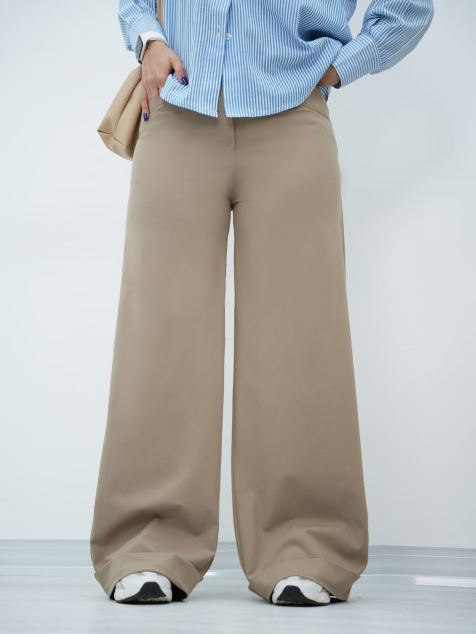 شلوار فول بگ پایین پاکتی ماهی کد6841