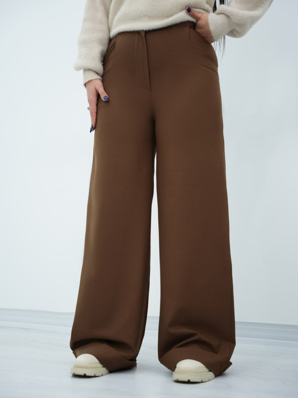 شلوار فول بگ پایین پاکتی ماهی کد6841