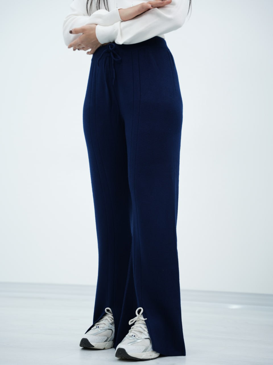 شلوار بافت پایین چاک دنی کد6851