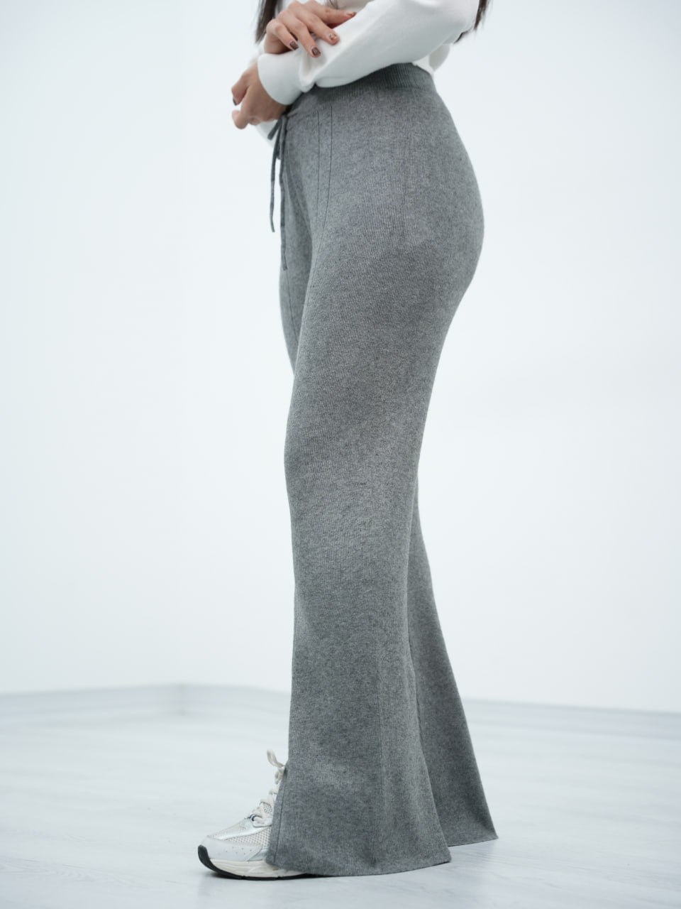 شلوار بافت پایین چاک دنی کد6851