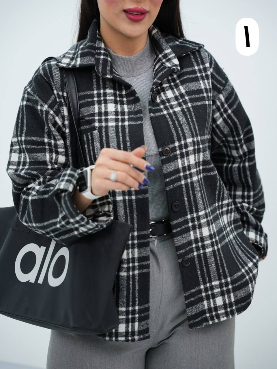 شومیز چهارخونه پشمی فرنیا کد6860