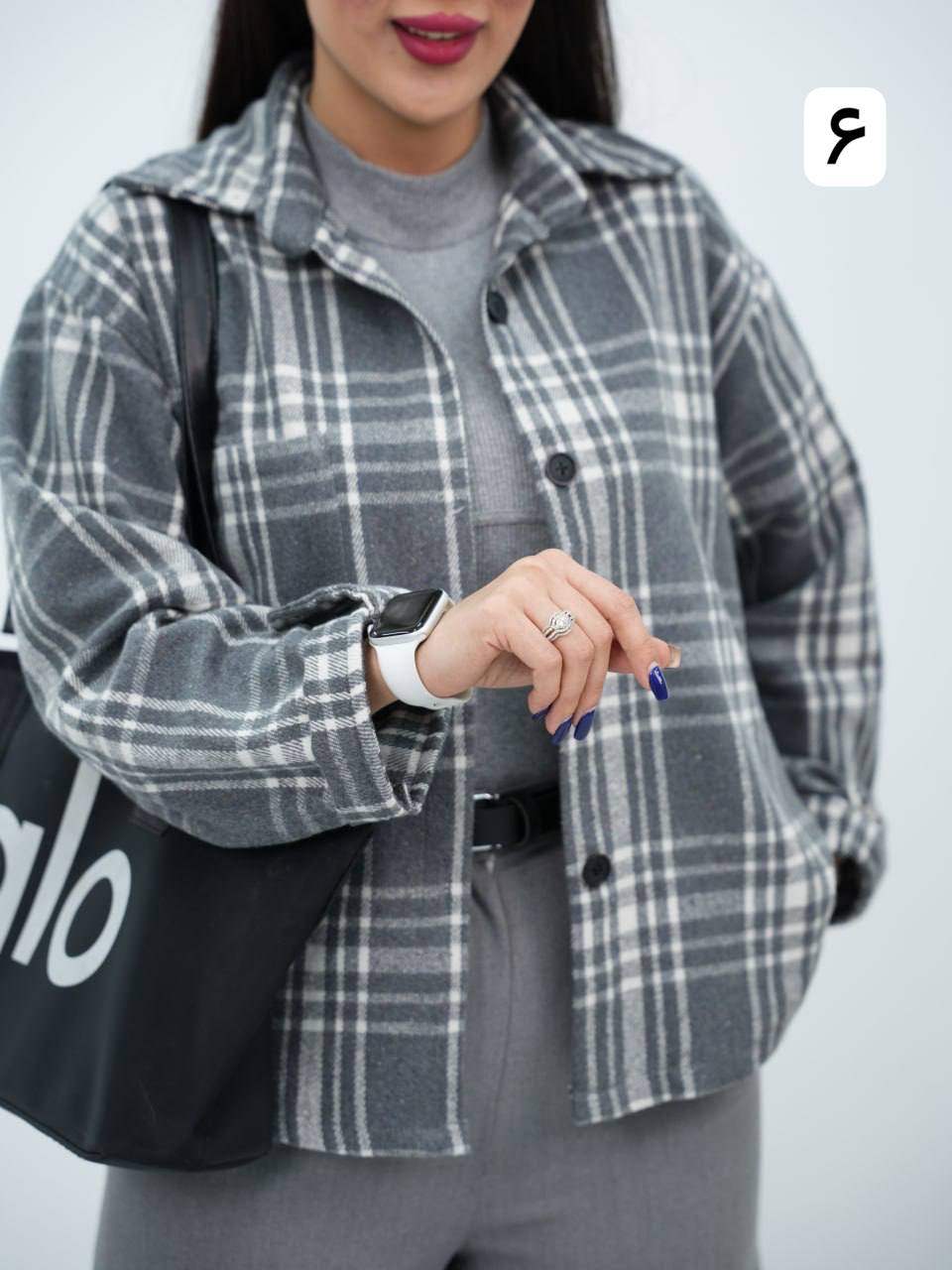 شومیز چهارخونه پشمی فرنیا کد6860