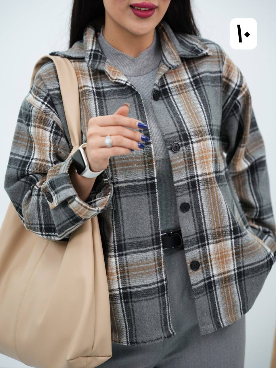 شومیز چهارخونه پشمی فرنیا کد6860