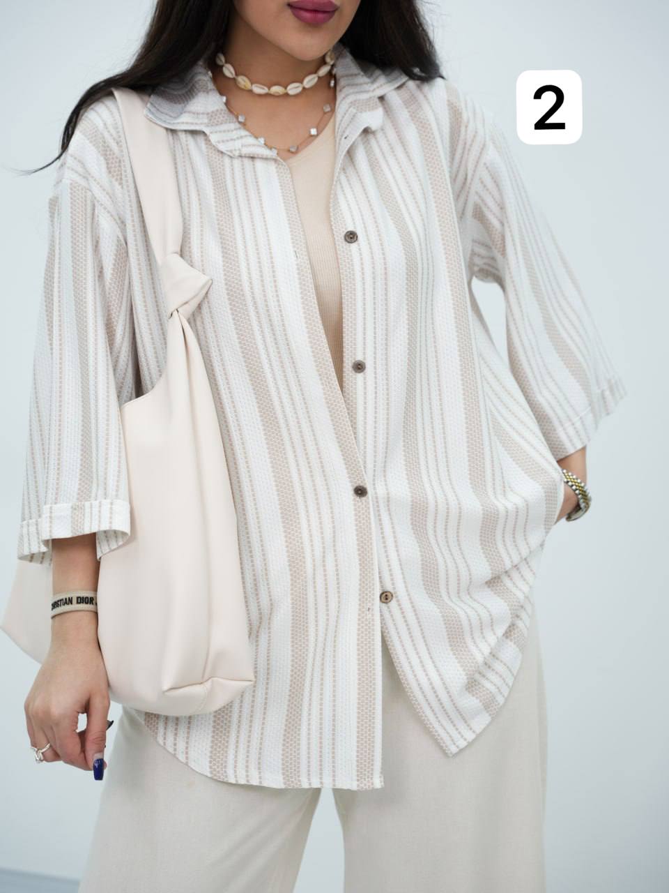 شومیز مراکشی راه راه زری کد6893