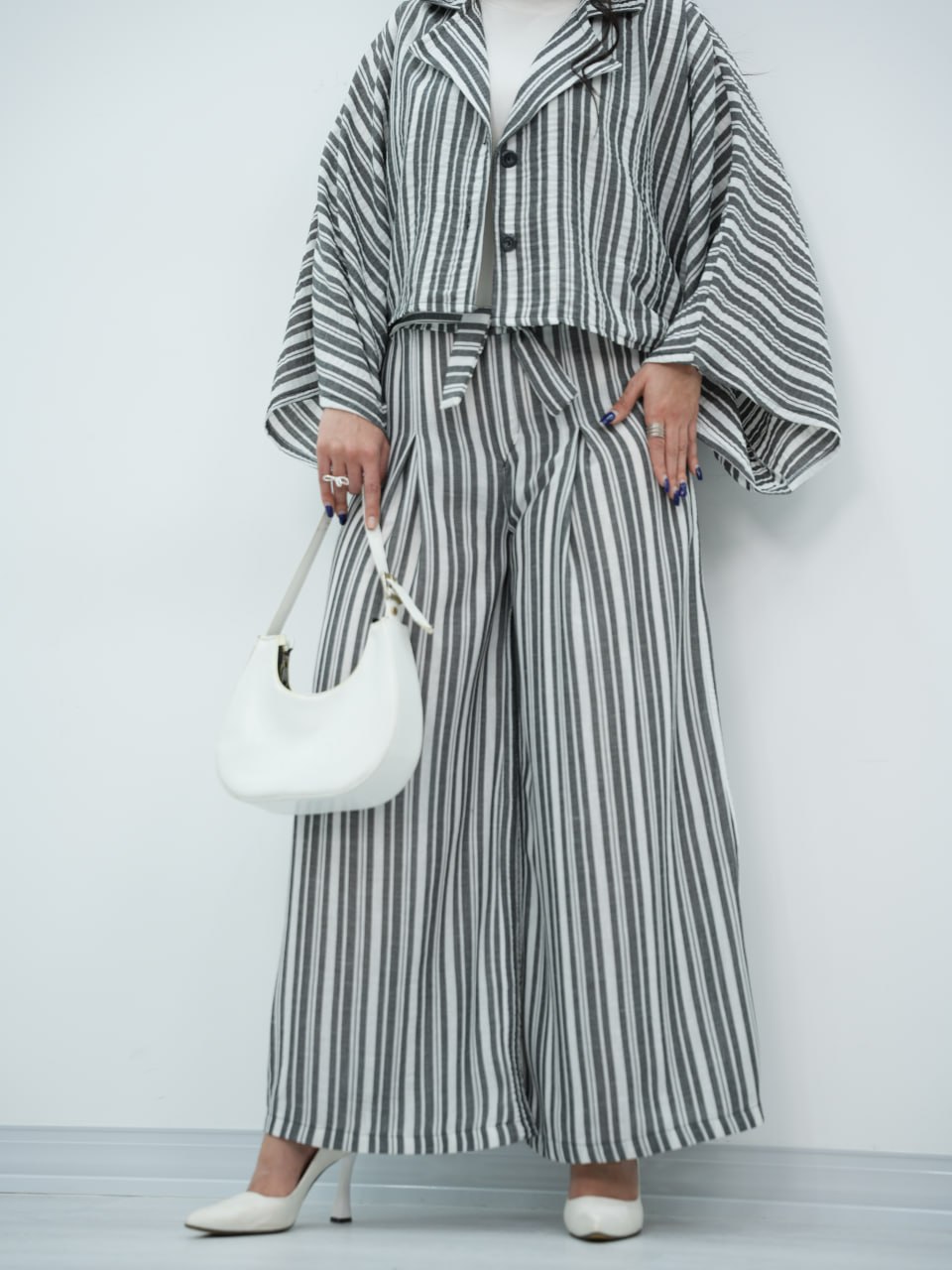 ست کت و شلوار راه راه زویا کد6894