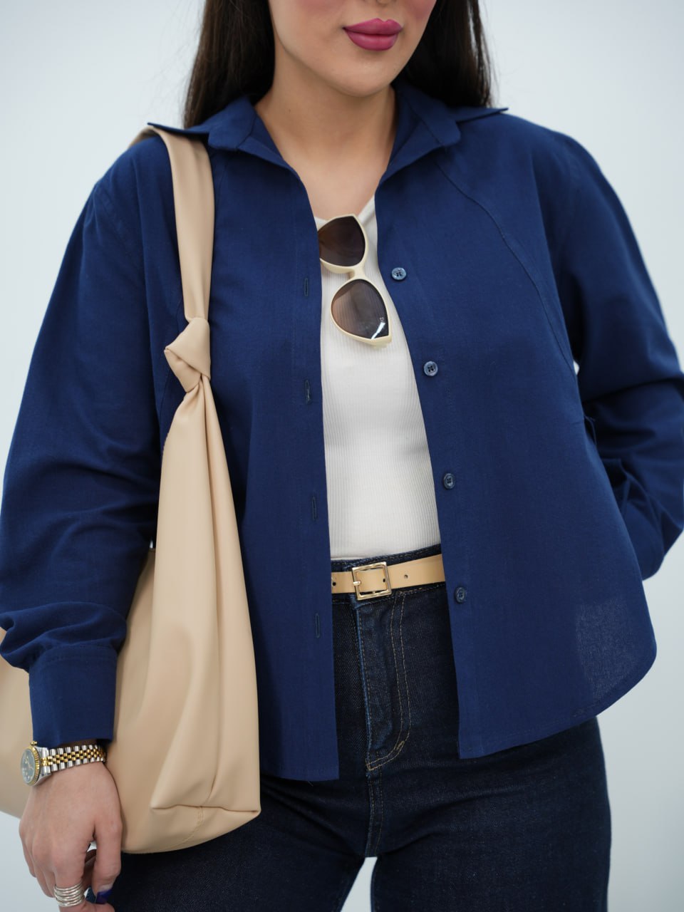 شومیز لنین جلو برش لاوازا کد6900