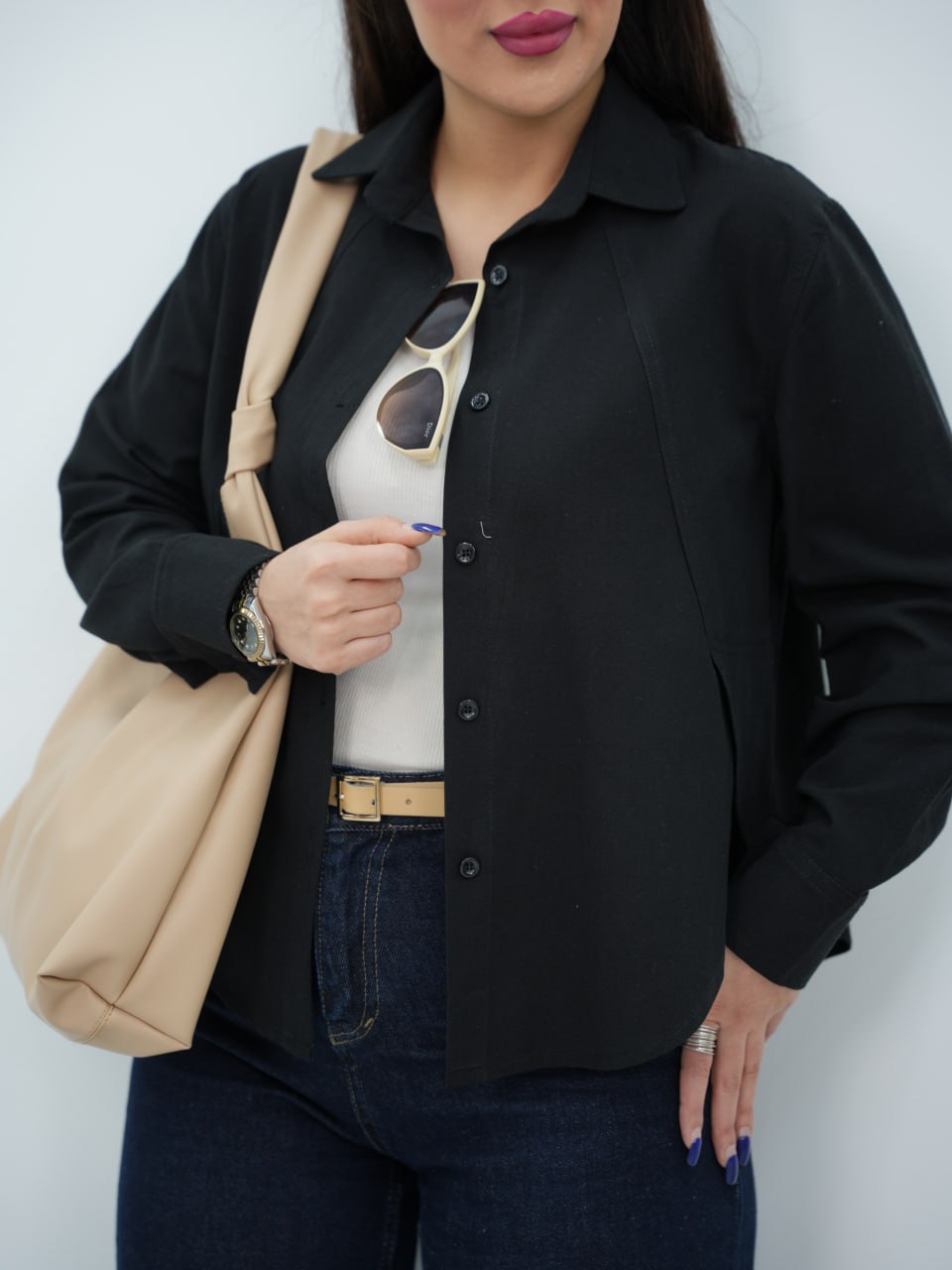 شومیز لنین جلو برش لاوازا کد6900