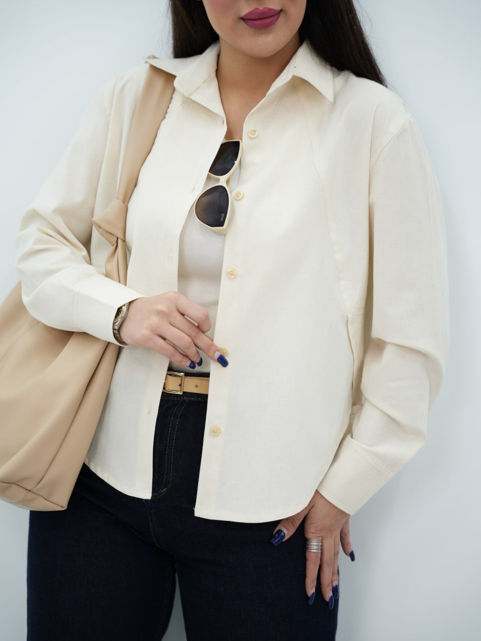 شومیز لنین جلو برش لاوازا کد6900