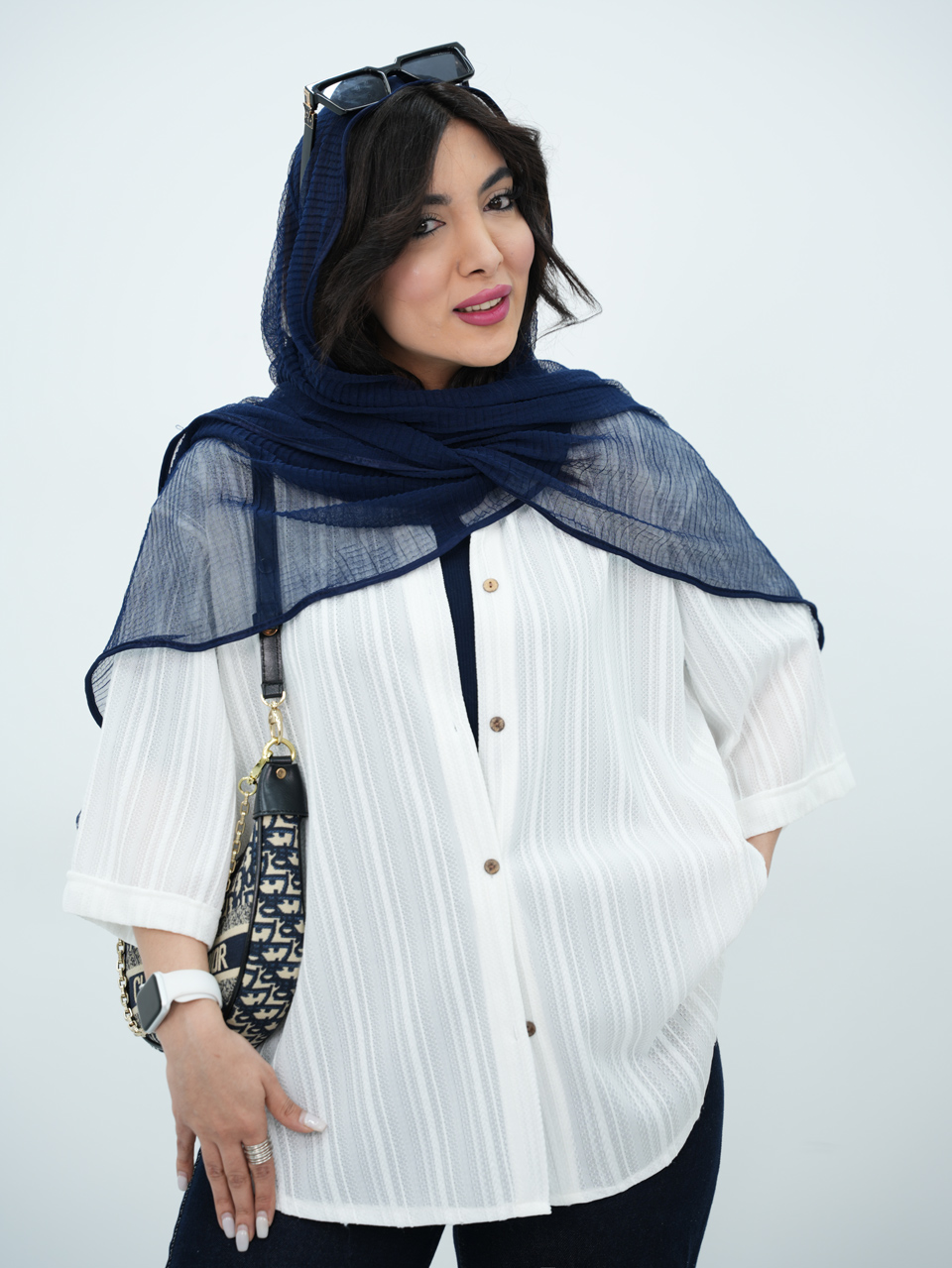 شومیز طرحدار اور رما کد7028