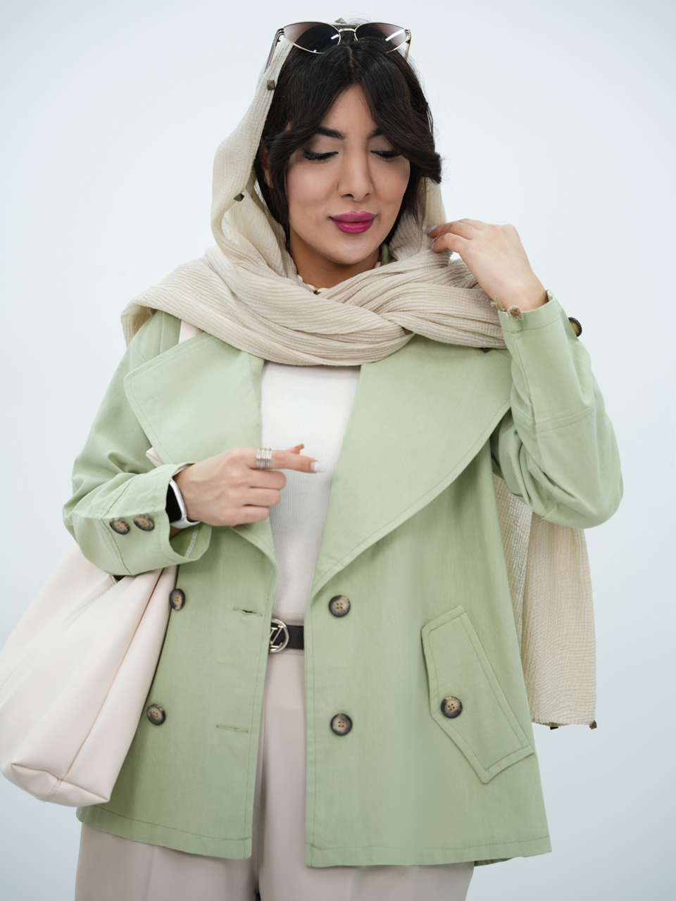 کتی لنین یقه پهن لورین کد7031