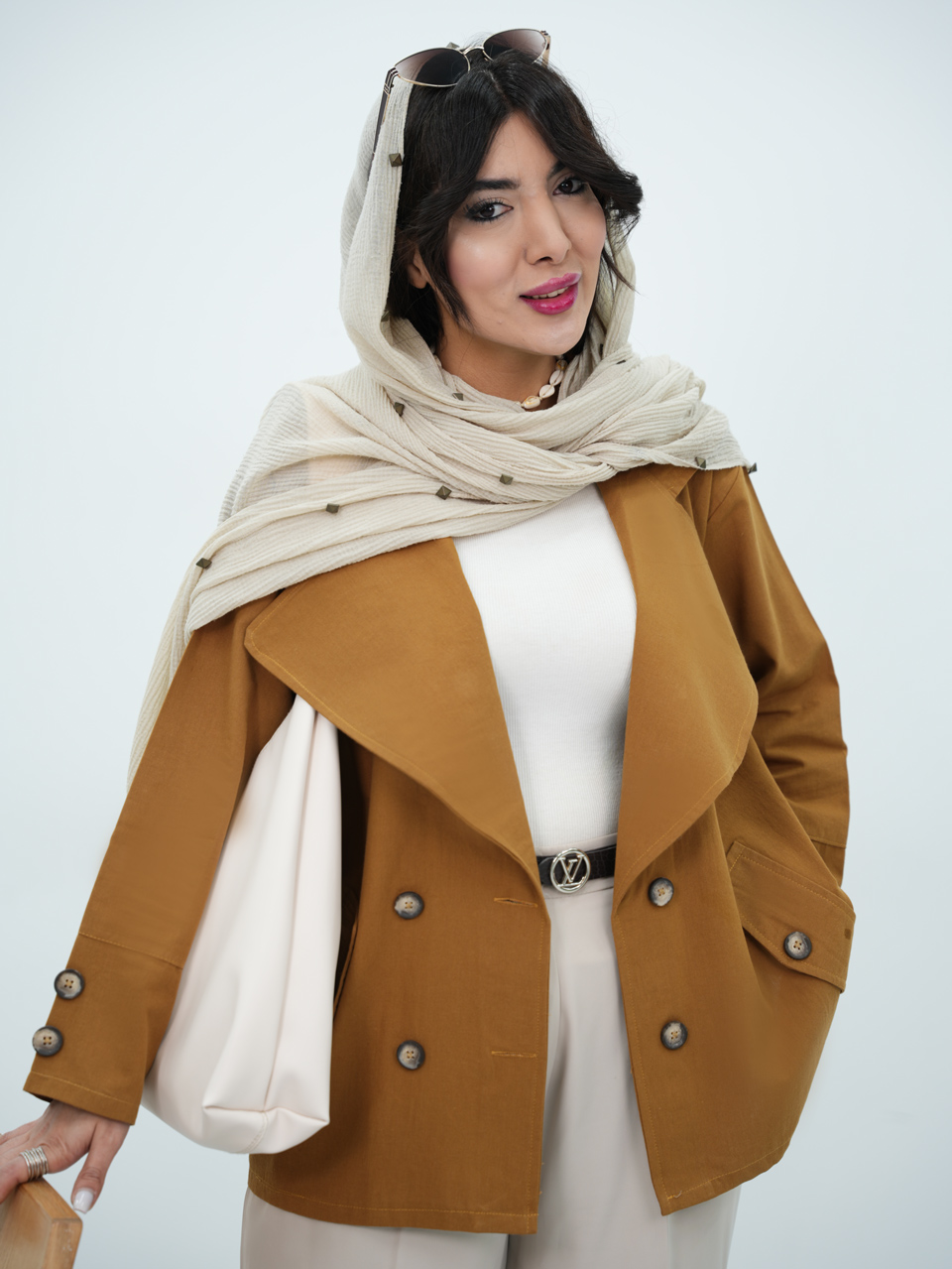 کتی لنین یقه پهن لورین کد7031
