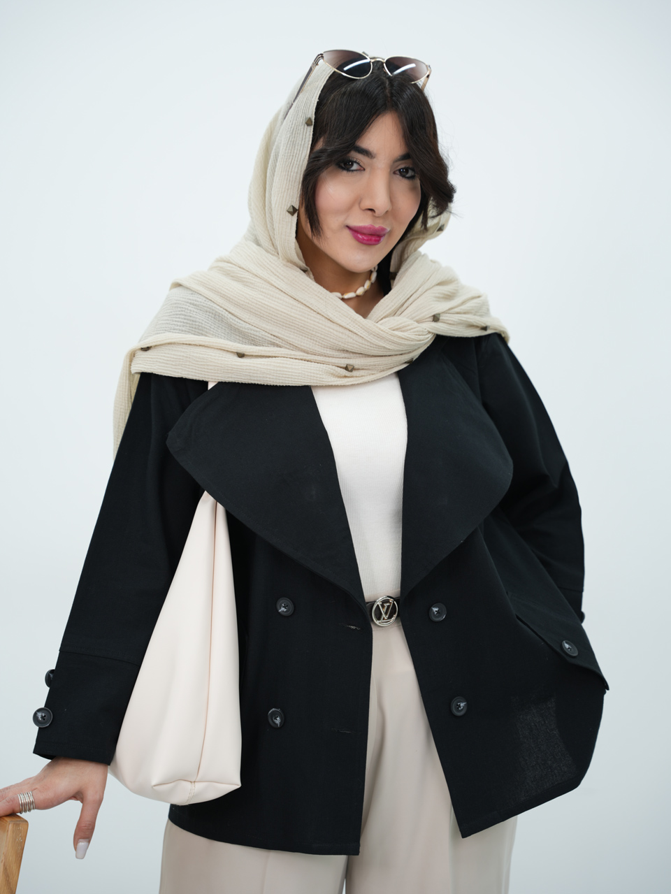 کتی لنین یقه پهن لورین کد7031