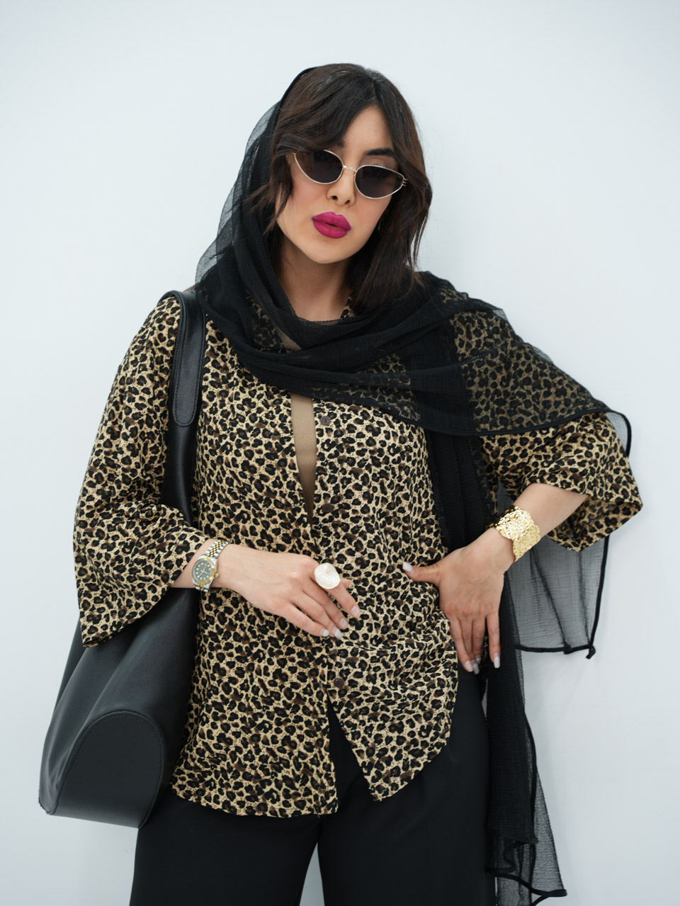 شومیز پلنگی اور راژان کد7117