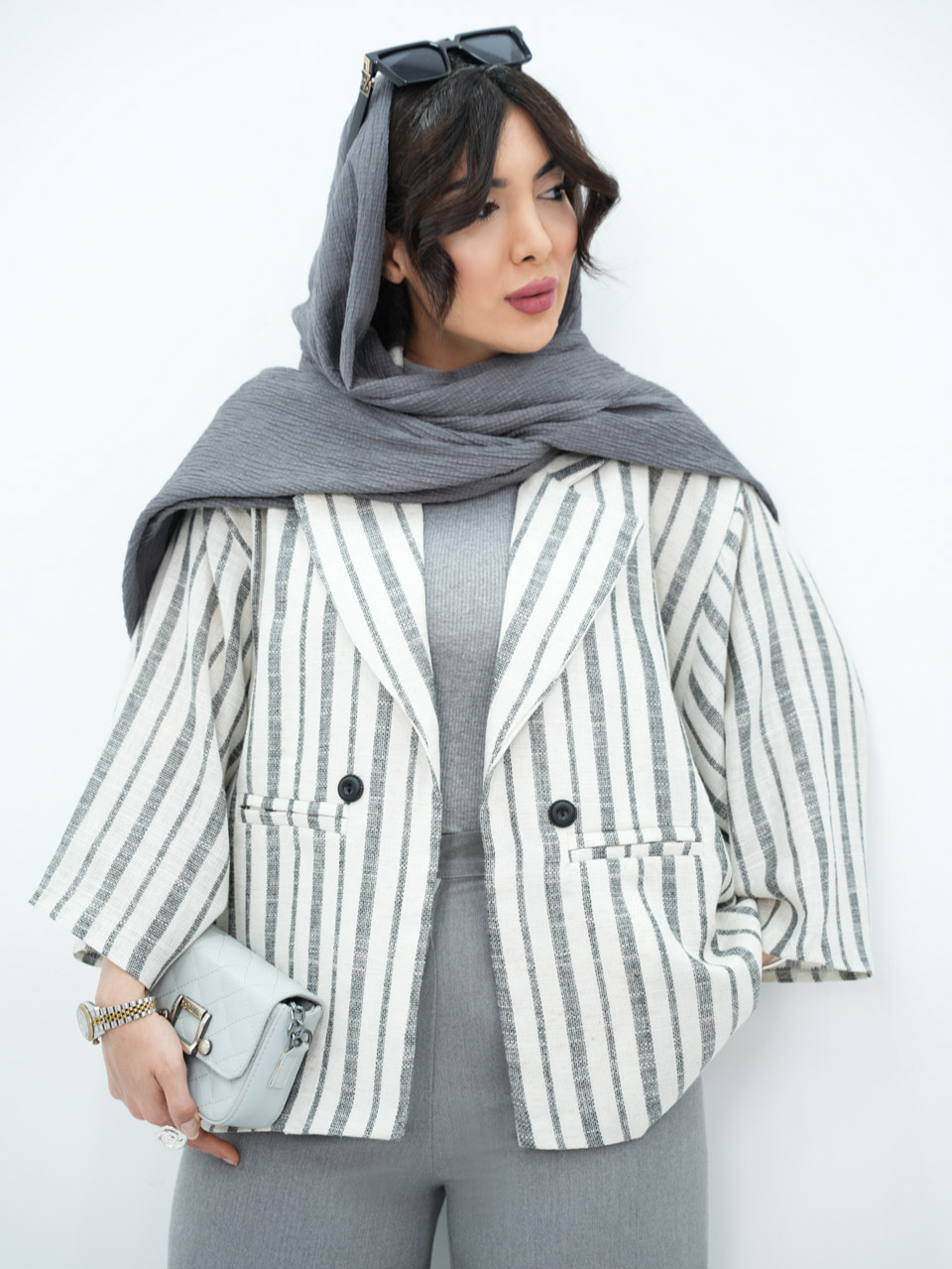 کت لنین راه راه پانچ پردیس کد7129