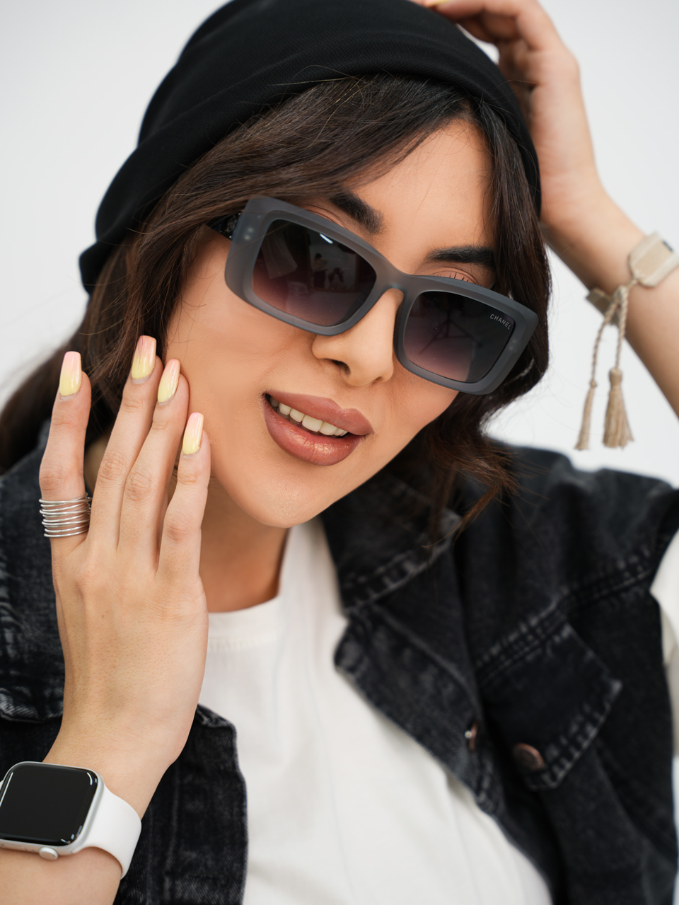 عینک CHANEL مات مربعی کد7217